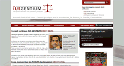 Desktop Screenshot of conseil-droitcivil.com